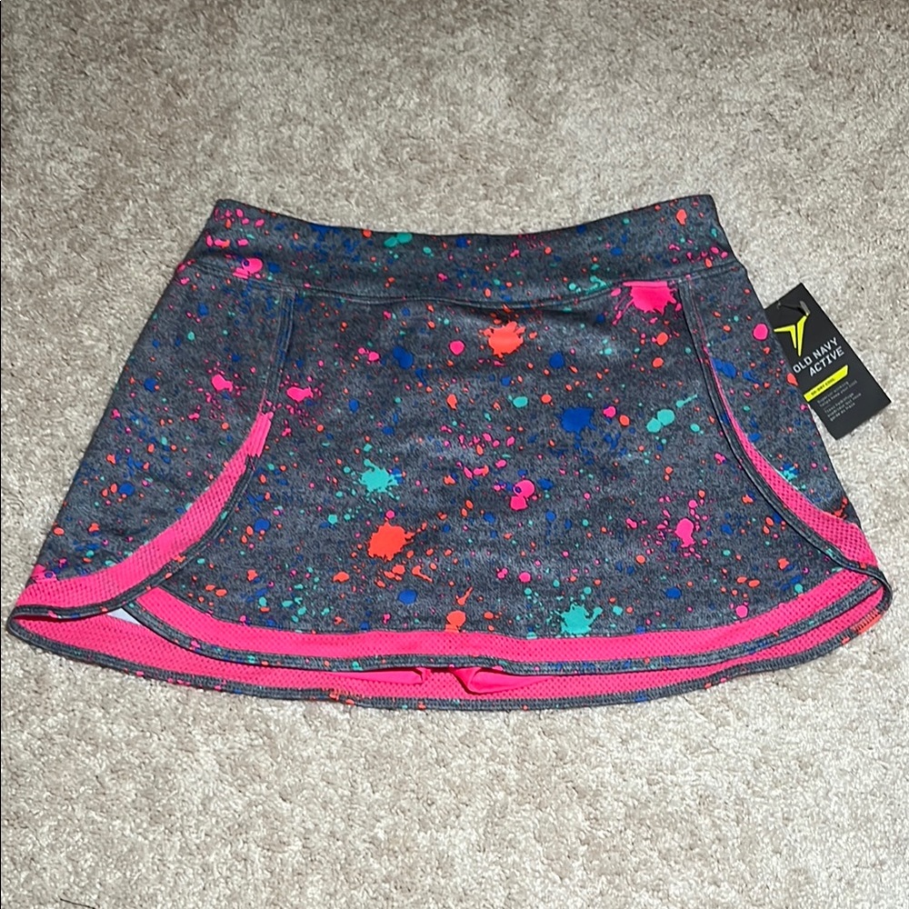 Old Navy Girls Colorful Splatter Skirt XL
